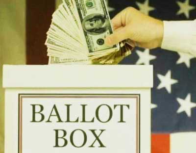 ballot box money Johnson